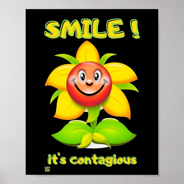Lustigt poster SMILE (Framsidan)