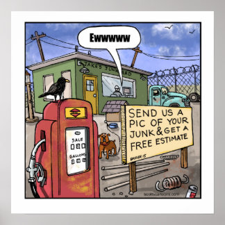 Lustigt Poster Tecknad- Skräppost