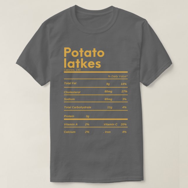 Lustigt potatisspärrar thanksgivingens näringsuppg t shirt (Design framsida)