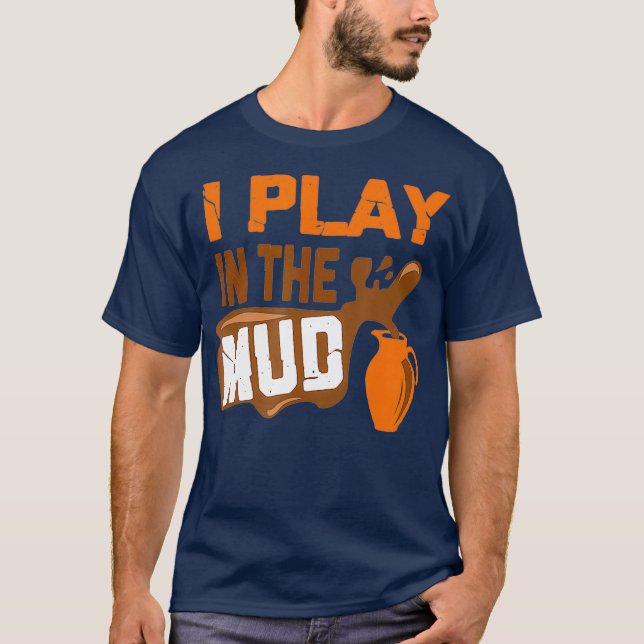 Lustigt potteriverktyg jag spelar i Lera T Shirt (Framsida)