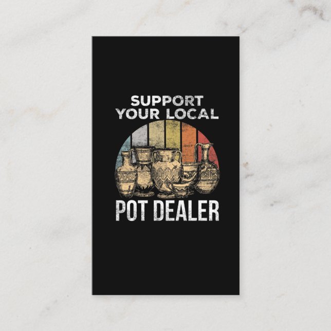 Lustigt Pottery Joke för Clay Potter Visitkort (Framsida)