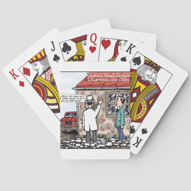 Lustigt pox på ditt hus spel kort (Baksidan)