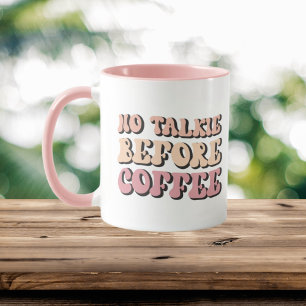 lustigt prata kaffe ord art mugg