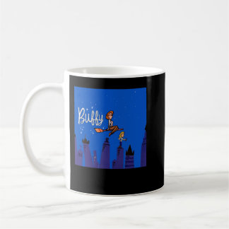 Lustigt presenterat för Buffy Bewitched Retro-Vint Kaffemugg