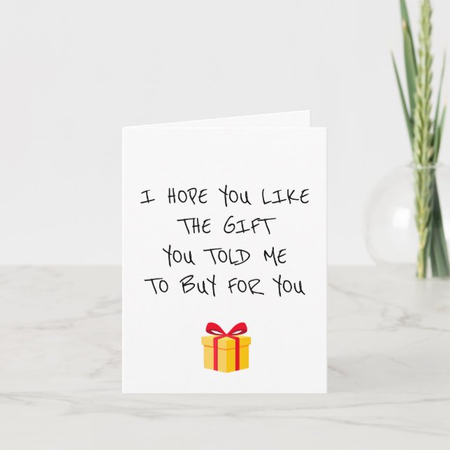 Lustigt presentkort för födelsedagskort kort (Framsida)