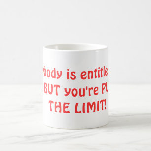 Lustigt presentkort för första datan kaffemugg