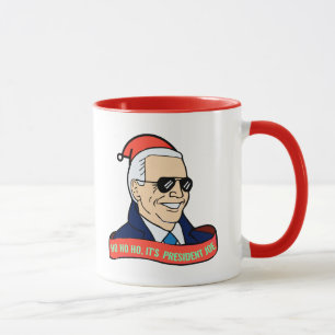 Lustigt president Joe Biden julkaffet Mugg