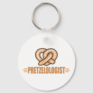 Lustigt Pretzel Älskare Nyckelring