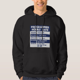 Lustigt programmerare - timtaxa för datorns IT-ko Hoodie
