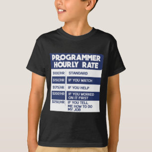 Lustigt programmerare - timtaxa för datorns IT-kod T Shirt