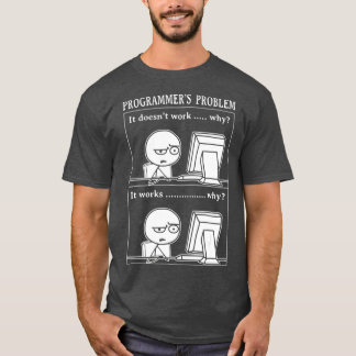 Lustigt programmerproblem Det fungerar med datornä T Shirt