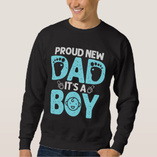 Lustigt, proud New Pappa Gift För manar Fars dag. Lång Ärmad Tröja