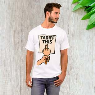 Lustigt provskylt i Mitten Finger T Shirt