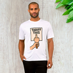 Lustigt provskylt i Mitten Finger T Shirt