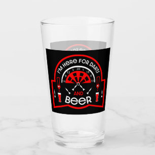 Lustigt pub Beer och Darts Game Gifts Glaskopp