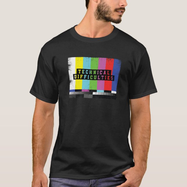 Lustigt Pub och Tones Design Watch TV-tekniker T Shirt (Framsida)