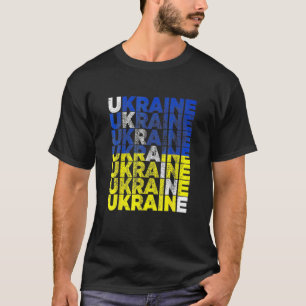 Lustigt Puck Futin Memme jag står med Ukrainas Vin T Shirt