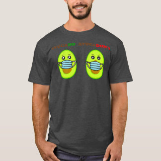 Lustigt puckel på ansikte-masken i Cute avocado T Shirt