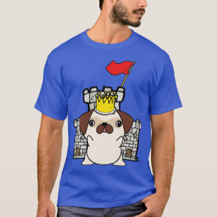 Lustigt Pug är Kung i slottet T Shirt