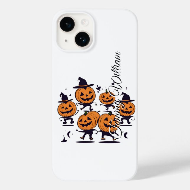 Lustigt pumkin Halloween-telefonfall (Baksida)
