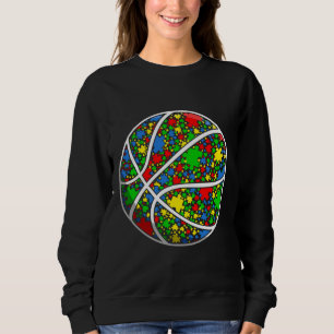 Lustigt Puzzle Basketball Autism Awareness Manar K T Shirt