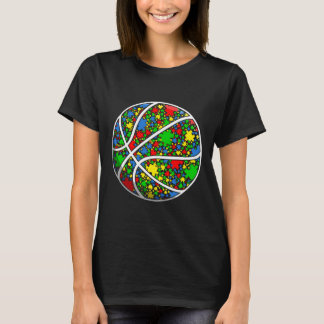 Lustigt Puzzle Basketball Autism Awareness Manar K T Shirt