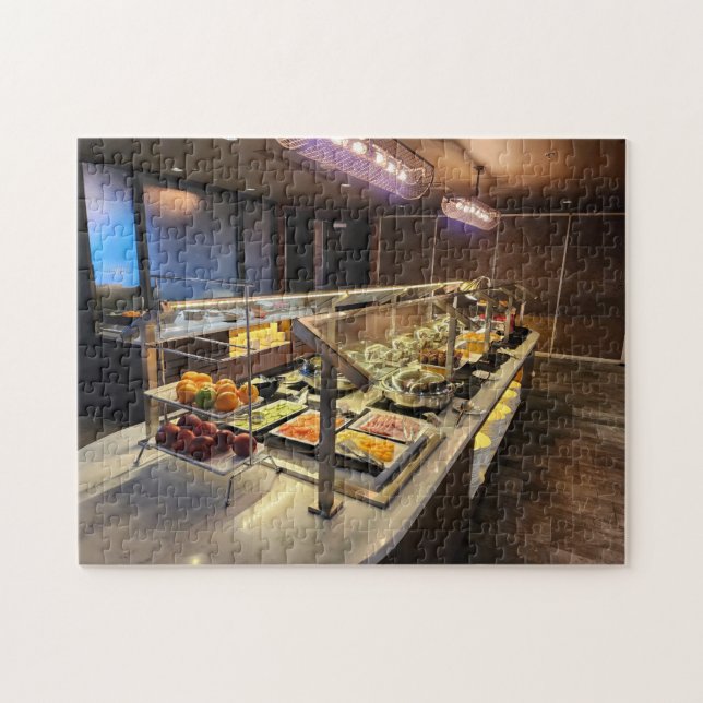 Lustigt! Puzzle - Hotel Breakfast Buffet Pussel (Horisontell)