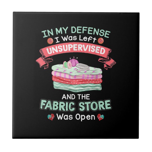 Lustigt Quilt Fabric-filter Kakelplatta (Framsidan)