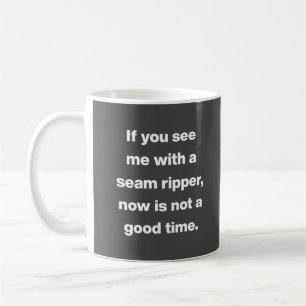 Lustigt Quilter-problem Offert i svart Kaffemugg