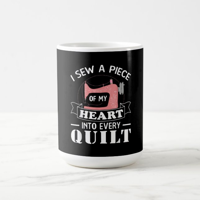 Lustigt Quilters-presentationer Kaffemugg (Center)