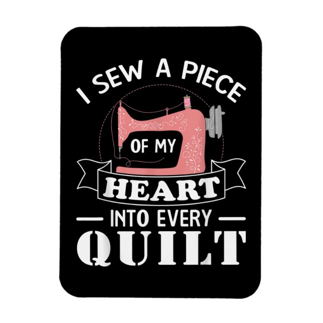 Lustigt Quilters-presentationer Magnet (Vertikal)