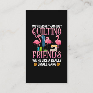 Lustigt Quilting Friends Gift för Quilter Girls Visitkort