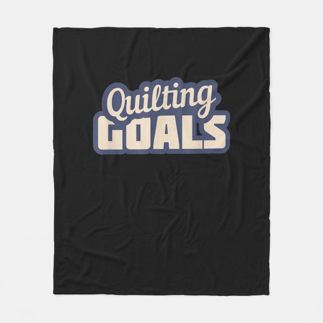 Lustigt Quilting Goals Quilting Fleecefilt (Framsidan)