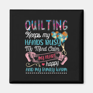 Lustigt Quilting Quilting Behållas My Händer Bus Magnet
