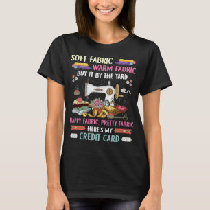 Lustigt Quilting Sewing Nål Ord Sewer & Quilt T Shirt