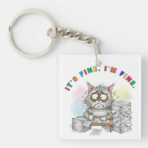 Lustigt Quirky Cat "Det är Bra.Jag är Bra."