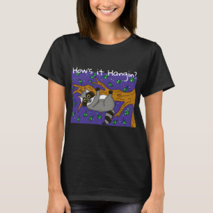 Lustigt Raccoon, hur är det med Hanging? T Shirt