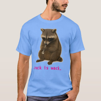 Lustigt rackoon Rökning av ett pipefartyg T Shirt