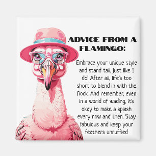 Lustigt råd från A Flamingo Magnet