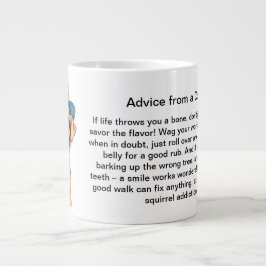 Lustigt råd från en Hund Jumbo Mugg