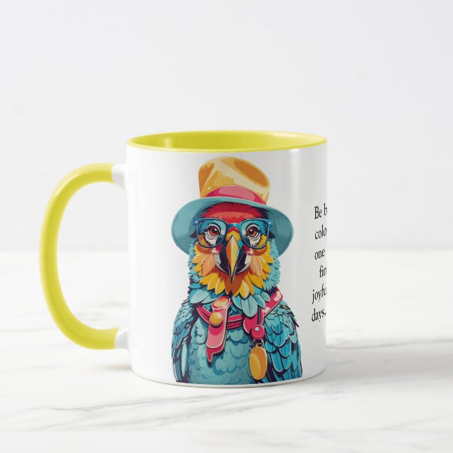 Lustigt råd från en Macaw Mugg (Vänster)