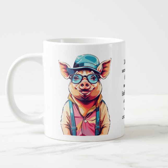 Lustigt råd från Gris Jumbo Mugg (Vänster)