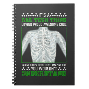 Lustigt Rad Tech Joke X-ray Radiologic Humor Anteckningsbok