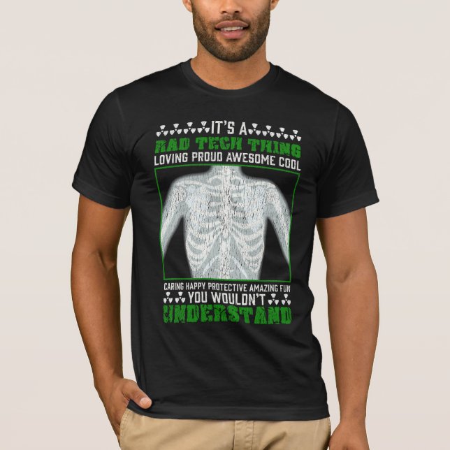 Lustigt Rad Tech Joke X-ray Radiologic Humor T Shirt (Framsida)