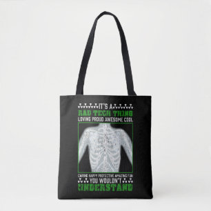 Lustigt Rad Tech Joke X-ray Radiologic Humor Tygkasse