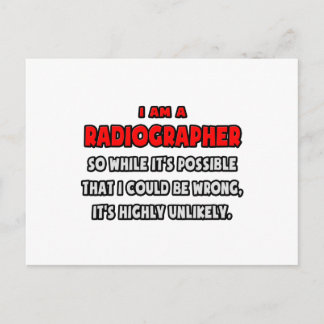 Lustigt Radiographer ... Mycket osannolikt Vykort
