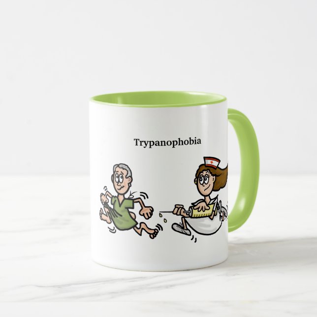 Lustigt rädsla för att få en skön näsa Mugg (Framsida höger)