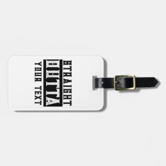 Lustigt "Rakt utkast till text" Bagagebricka