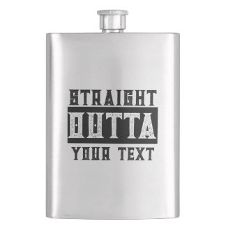 Lustigt "Rakt utkast till text" Fickplunta