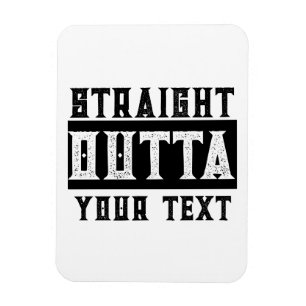 Lustigt "Rakt utkast till text" Magnet